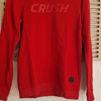 164 - Iconic Crush denim sweater rood (0525kh)