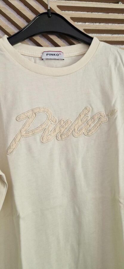 158 - Pinko shirt roomwit mouwtje broderie (0525meg7) - Afbeelding 5