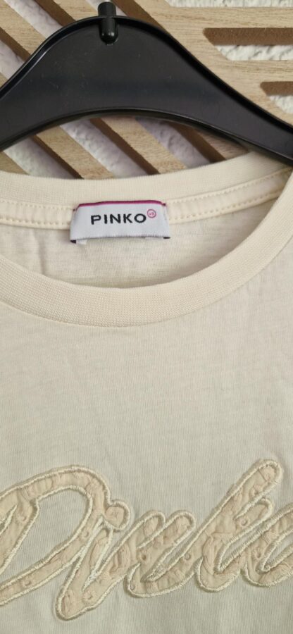 158 - Pinko shirt roomwit mouwtje broderie (0525meg7) - Afbeelding 6