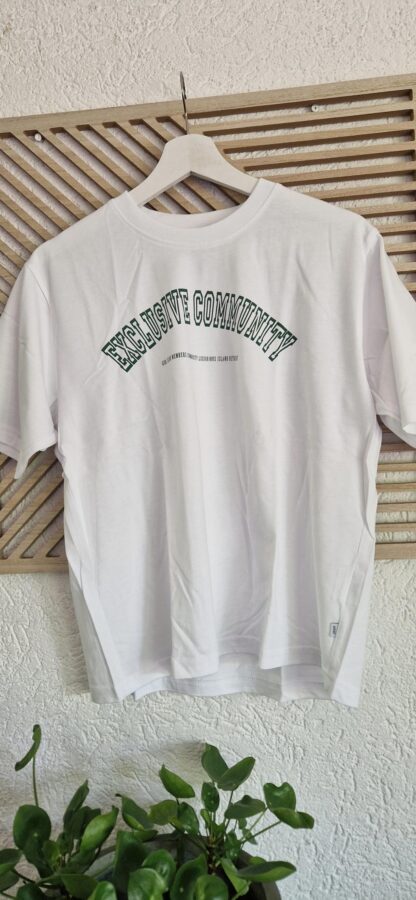 S - Grunt shirt wit met print (0525meg7)
