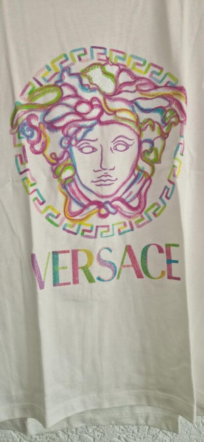 164 - Versace shirt print pastels als nieuw (0525meg7) - Afbeelding 3