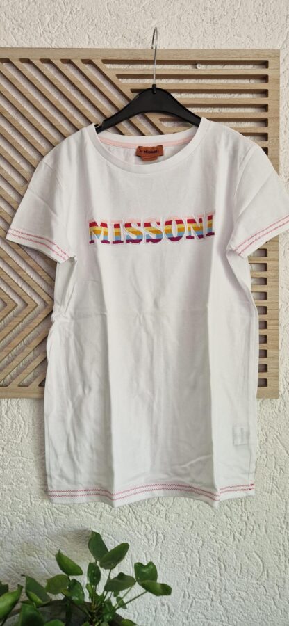164 - Missoni shirt kleurrijke opdruk (0525meg7)