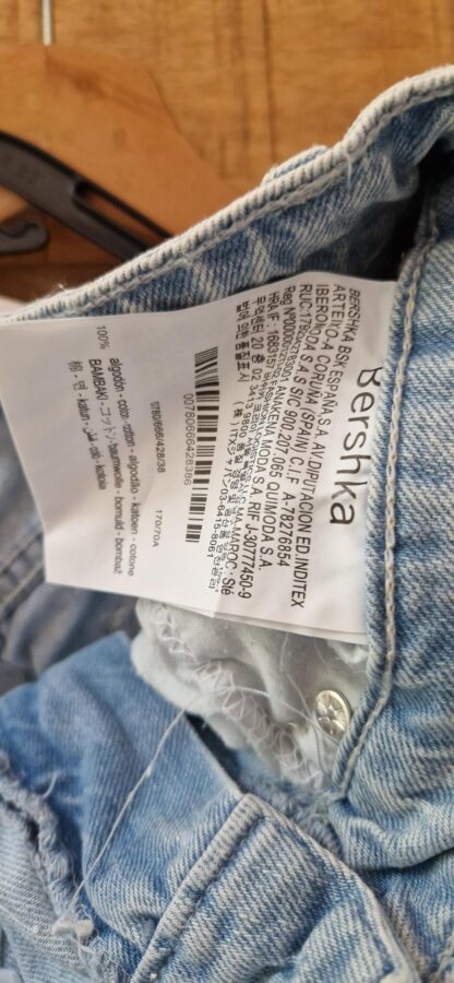M - Bershka spijkerrok met split (0525meg7) - Afbeelding 5