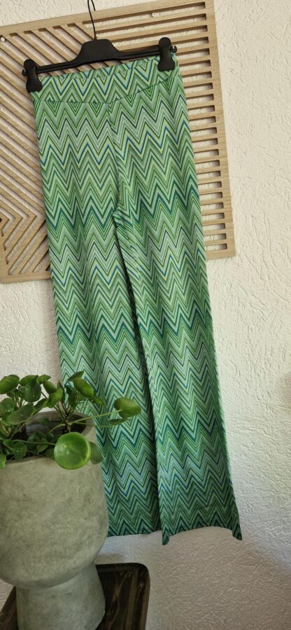 XS - Costes broek groen patroon (0525meg7) - Afbeelding 2