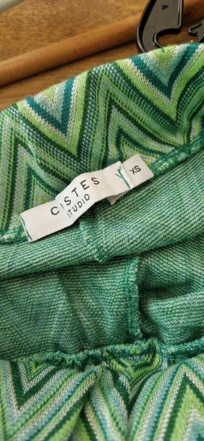 XS - Costes broek groen patroon (0525meg7) - Afbeelding 5