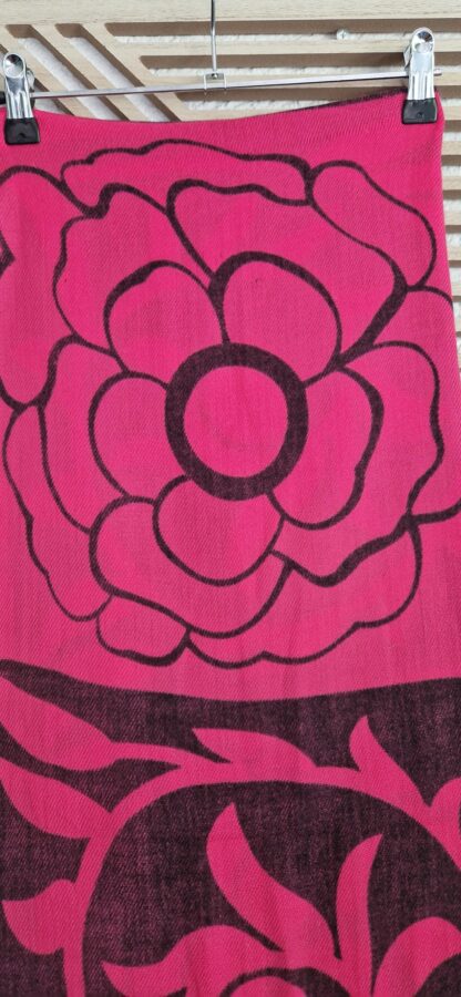 Roze sjaal met print (0525meg7) - Afbeelding 3