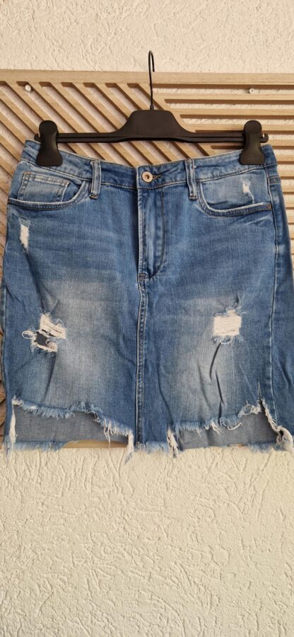 L - Queen Hearts jeansrok (0525meg7)