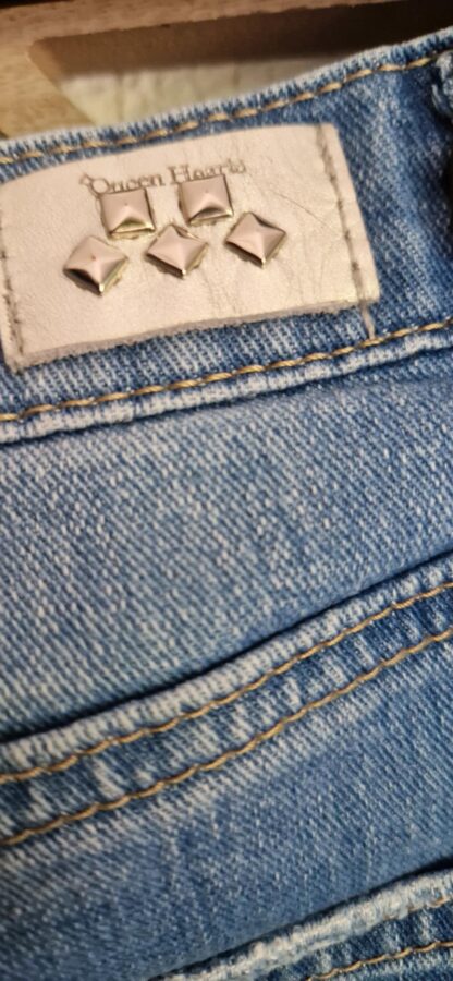 L - Queen Hearts jeansrok (0525meg7) - Afbeelding 4