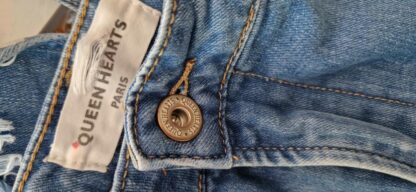L - Queen Hearts jeansrok (0525meg7) - Afbeelding 5