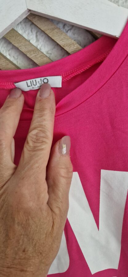 128 - Liu Jo fuchsia shirt met print (0525meg7) - Afbeelding 4