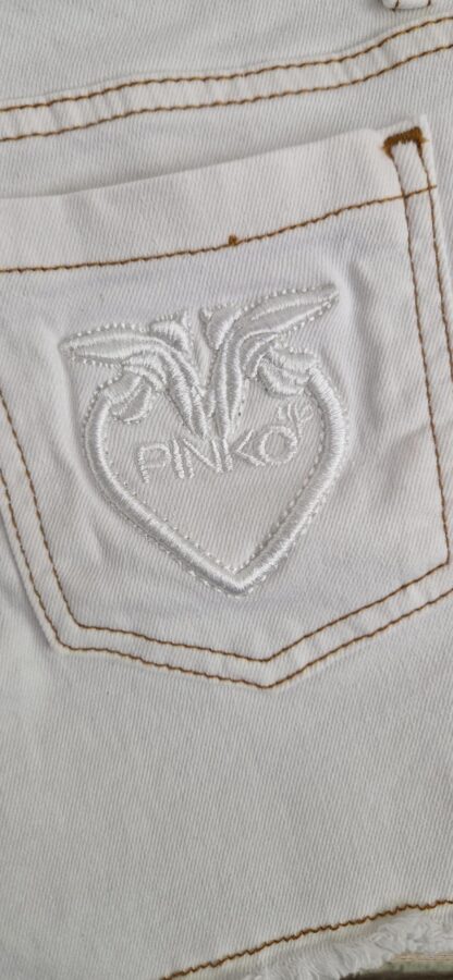 164 - Pinko short wit jeans (0525meg7) - Afbeelding 5