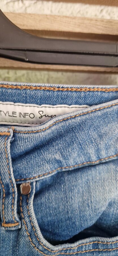 25 - MET super skinny jeans blauw destroyed (0525meg7) - Afbeelding 5