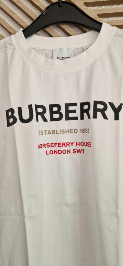152 - Burberry shirt wit met print (0525meg7) - Afbeelding 3