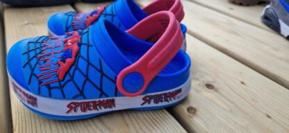 16 cm - klomp Spiderman blauw maat 5