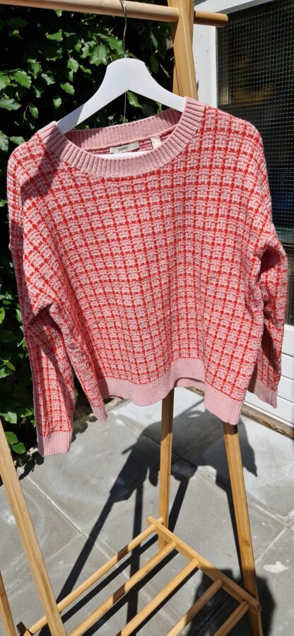 L - Esprit trui rood roze (0525sh4)