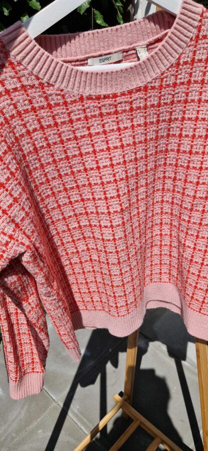 L - Esprit trui rood roze (0525sh4) - Afbeelding 3
