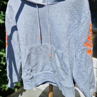 S - Day x fee G sweater neon embroidery hoody grijs (0525sh4)