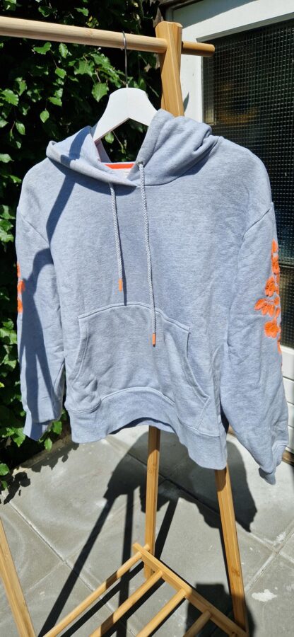 S - Day x fee G sweater neon embroidery hoody grijs (0525sh4)