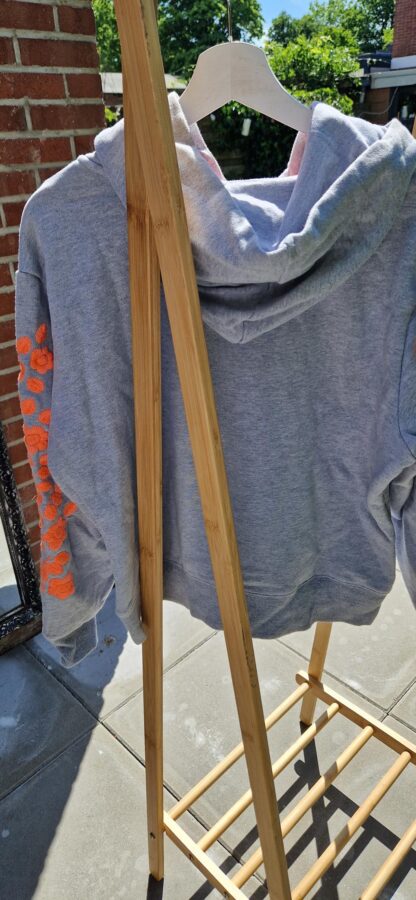 S - Day x fee G sweater neon embroidery hoody grijs (0525sh4) - Afbeelding 7