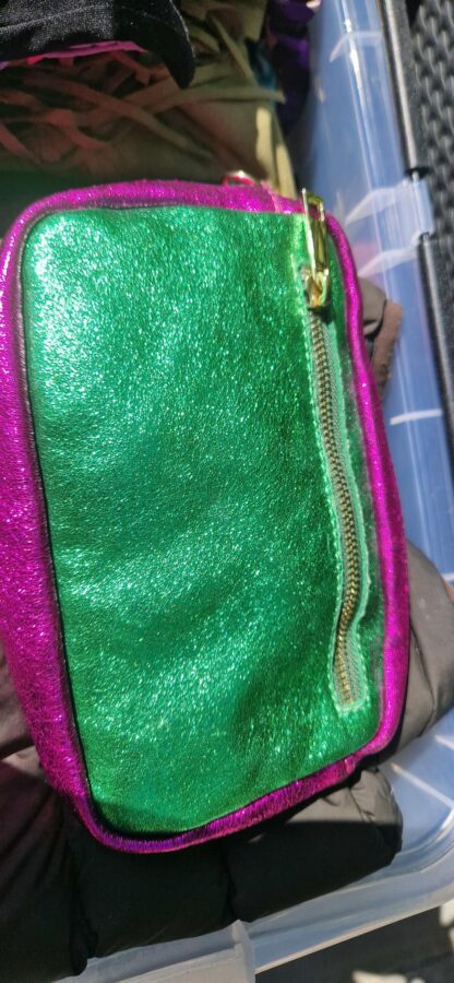 Borse in Pelle schoudertas glitter als nieuw (0525sh3) - Afbeelding 3