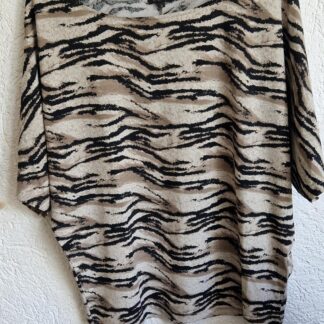 S - G-Maxx shirt zwart beige print (0525sh3)