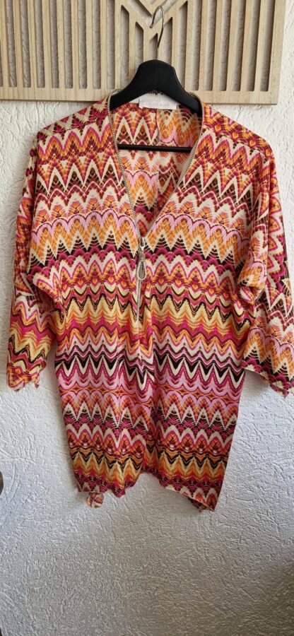 M/L - Laurie & Joe tuniek kleurtjes rits (0525sh3)