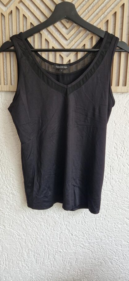 L - Tramontana top zwart (0525sh3)