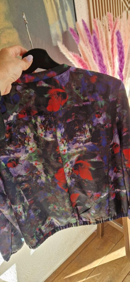 38 - H&M zomerjas of overjasje paarse bloemen nieuw (0525may1) - Afbeelding 5