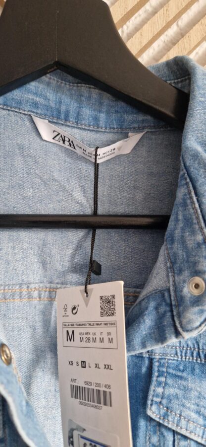 S(M) - Zara jeansblouse nieuw (0525may1) - Afbeelding 5