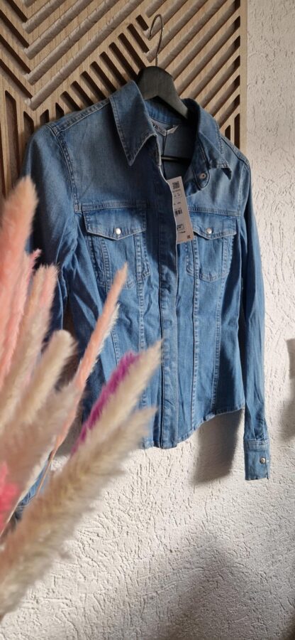 S(M) - Zara jeansblouse nieuw (0525may1) - Afbeelding 6