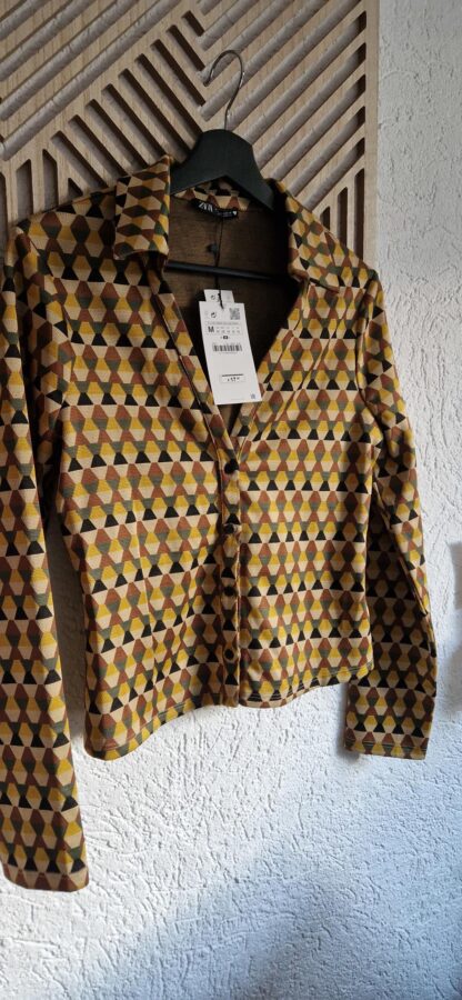 S/M - Zara blousje retro nieuw (0525may1) - Afbeelding 3