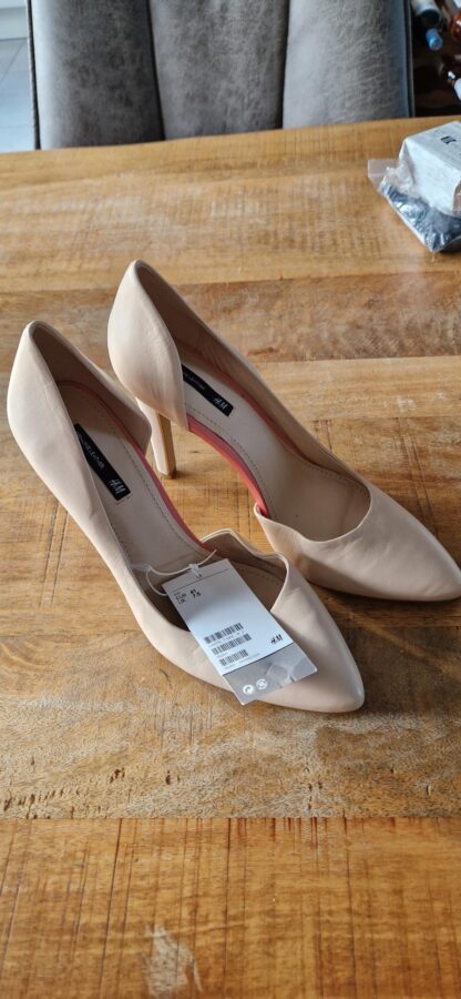41 - H&M slingbacks beige nieuw (0525may1) - Afbeelding 2