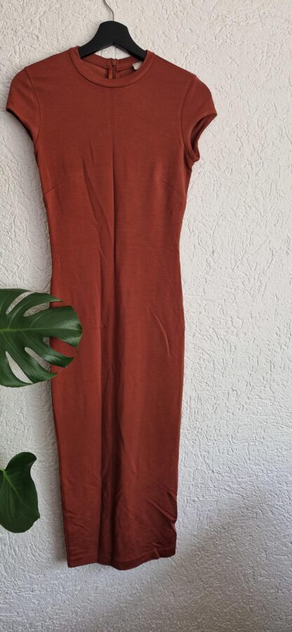36 - H&M jurk bruin nieuw (0525may1)