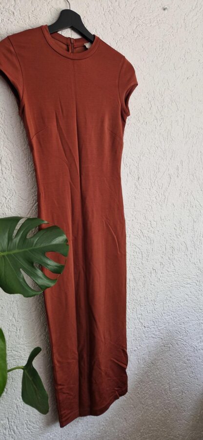 36 - H&M jurk bruin nieuw (0525may1) - Afbeelding 3