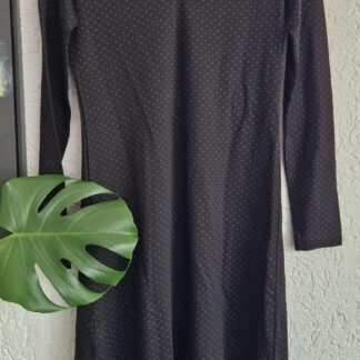 S - Mango jurk zwart printje nieuw (0525may1)