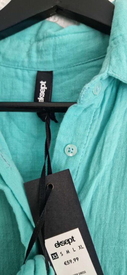 XS - Eksept jurk turquoise nieuw (0525may1) - Afbeelding 5