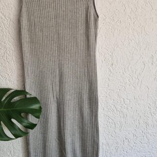 S - Eksept jurk grijs wit nieuw (0525may1)