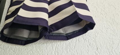 38 - H&M short marineblauw roomwit nieuw (0525may1) - Afbeelding 4