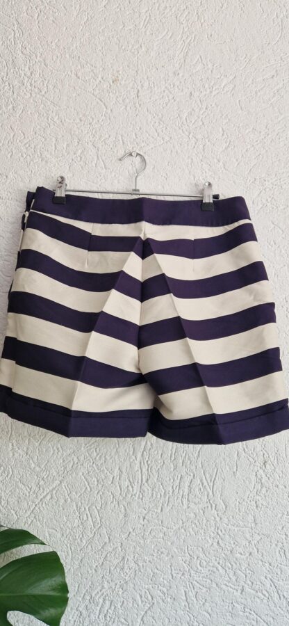 38 - H&M short marineblauw roomwit nieuw (0525may1) - Afbeelding 6