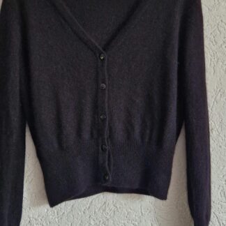 M - H&M vestje zwart angora nieuw (0525prv)