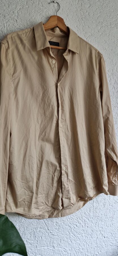 XL - Zara overhemd beige heren (0525bak) - Afbeelding 3