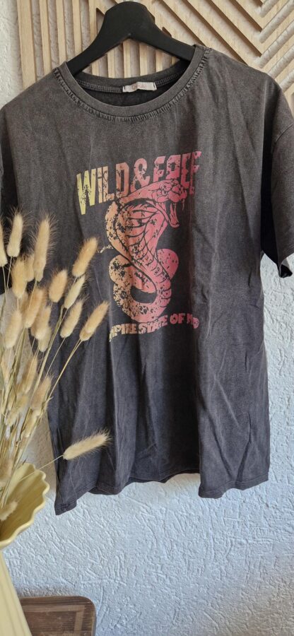 M/L - Ciao Milano shirt met print (0525sh3)