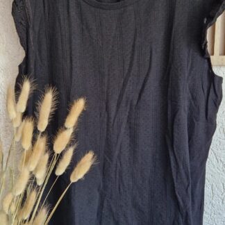 XL - Citylife zwart shirt broderie (0525sh3)