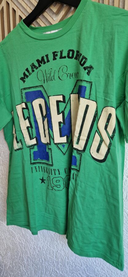 M/L - Ambika shirt groen print (0525sh3) - Afbeelding 4