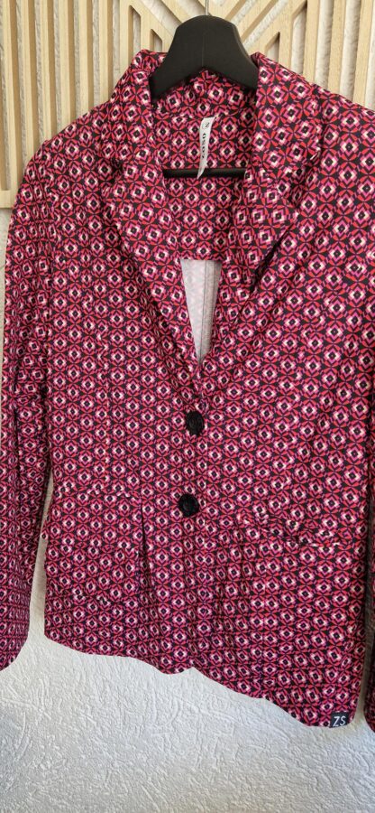 M - Zoso blazer roze travelstof (0525sh3) - Afbeelding 3