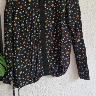 42 - Geisha top zwart sterren (0625am)