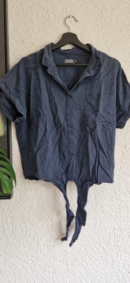 42 - Geisha blouse blauw katoen (0625am)