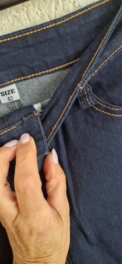 42 - Fashion jeans rok donkerblauw (0625am) - Afbeelding 4