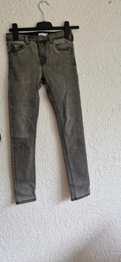 158 - Name It jeans antraciet als nieuw (0625am)