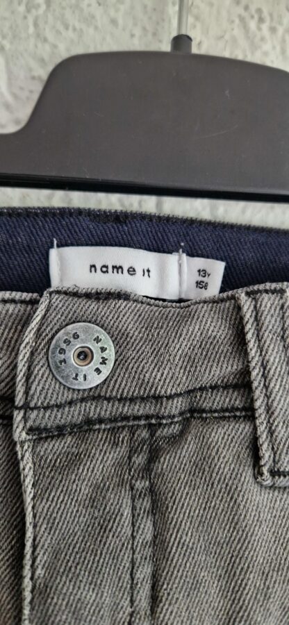 158 - Name It jeans antraciet als nieuw (0625am) - Afbeelding 4